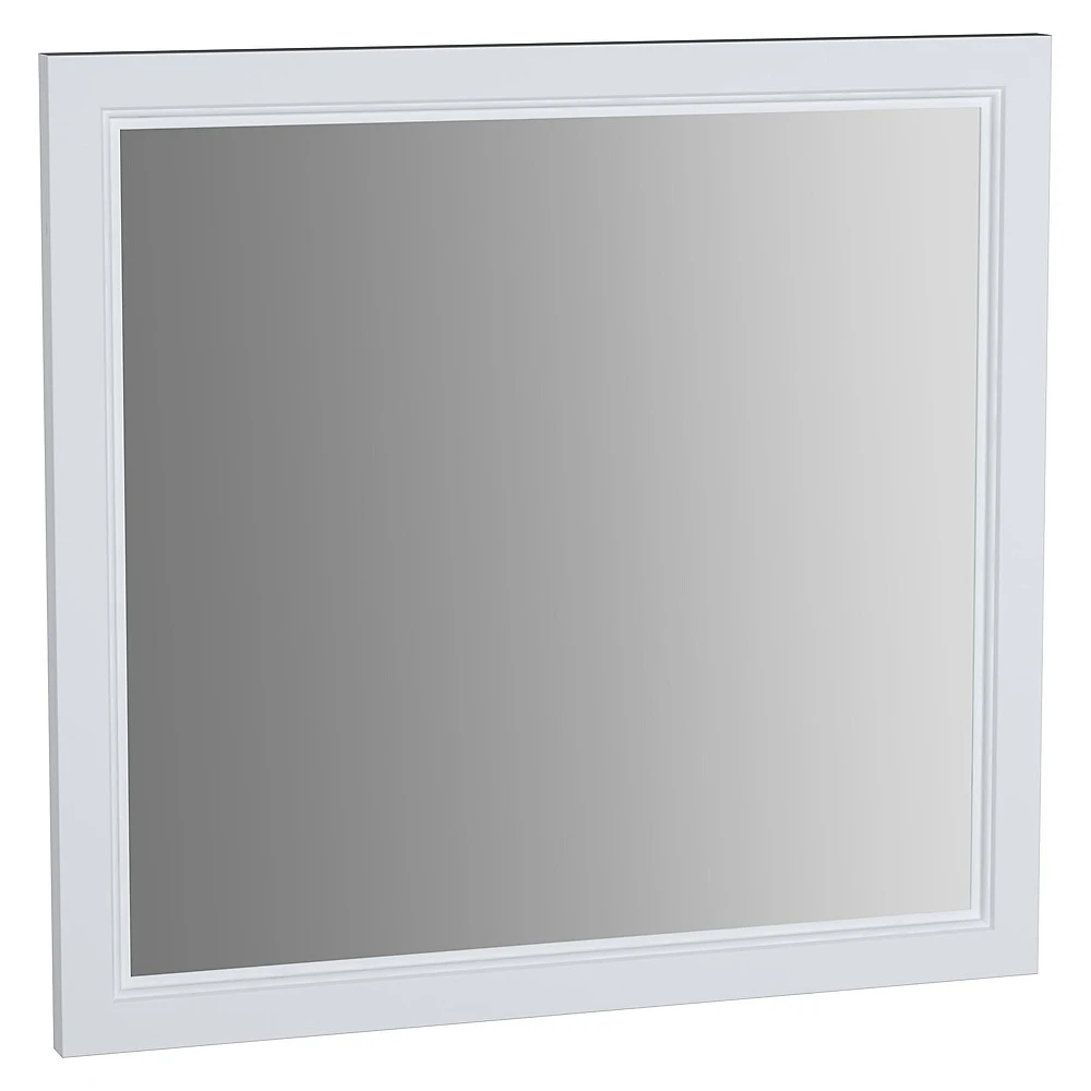 Vitra Valarte 80 Cm Mat Beyaz Etajerli Düz Ayna