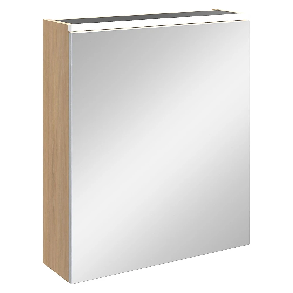 Vitra Core 60 Cm Altın Meşe Aydınlatmalı Sol Dolaplı Ayna