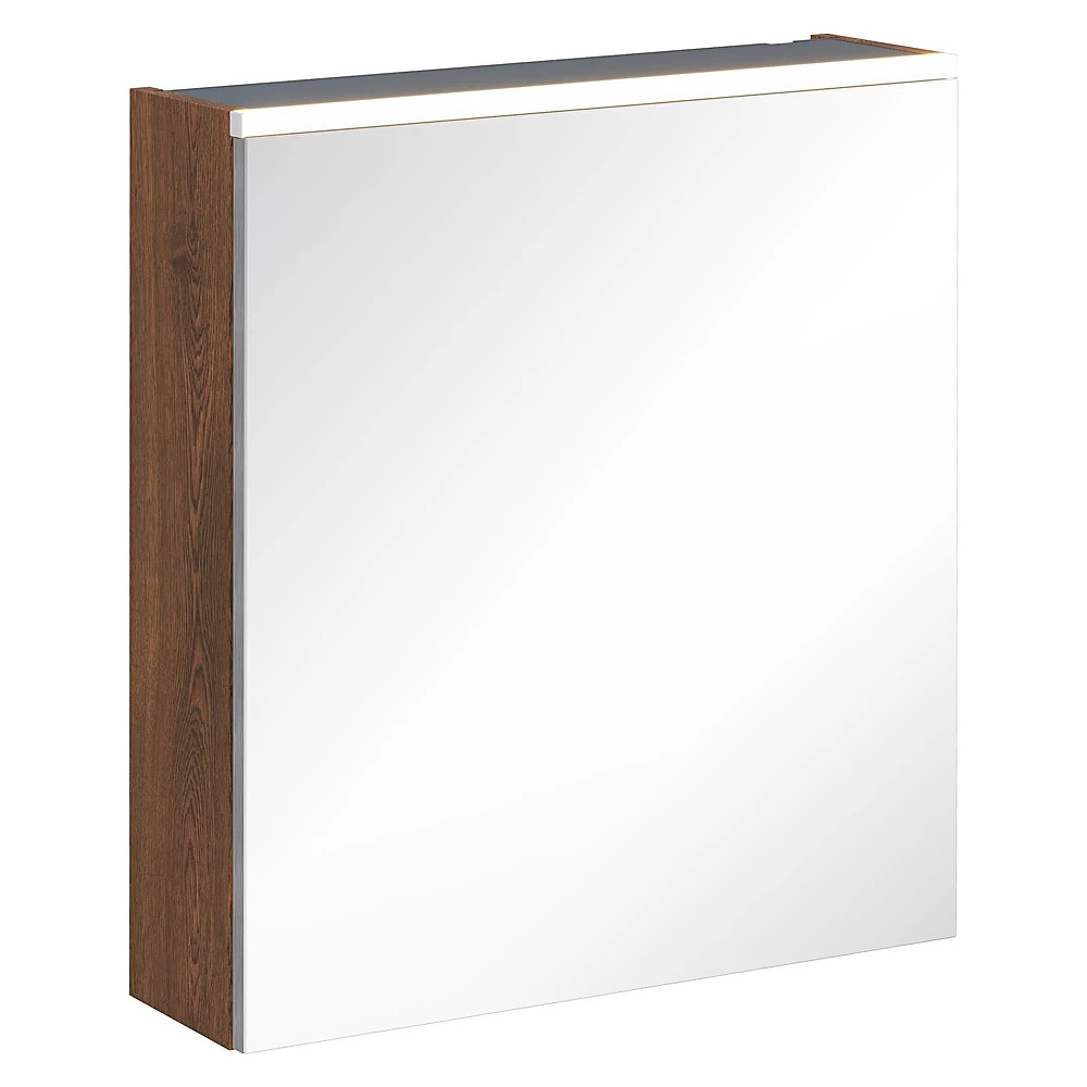 Vitra Core 60 Cm Ceviz Aydınlatmalı Sol Dolaplı Ayna