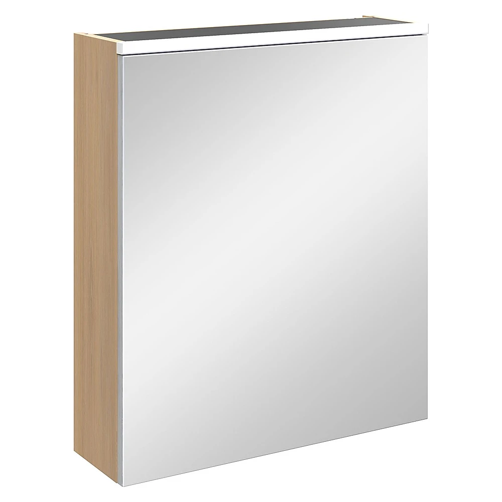 Vitra Core 60 Cm Hareli Doğal Ahşap Aydınlatmalı Sağ Dolaplı Ayna