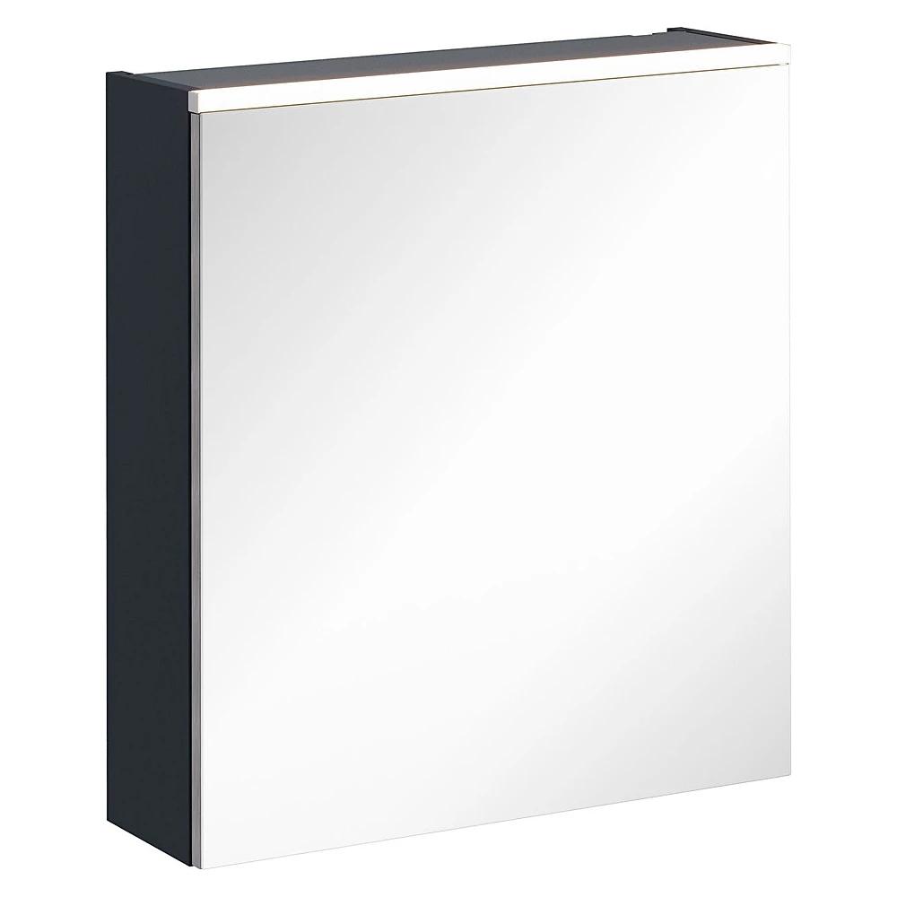 Vitra Core 60 Cm Mat Lacivert Aydınlatmalı Sol Dolaplı Ayna