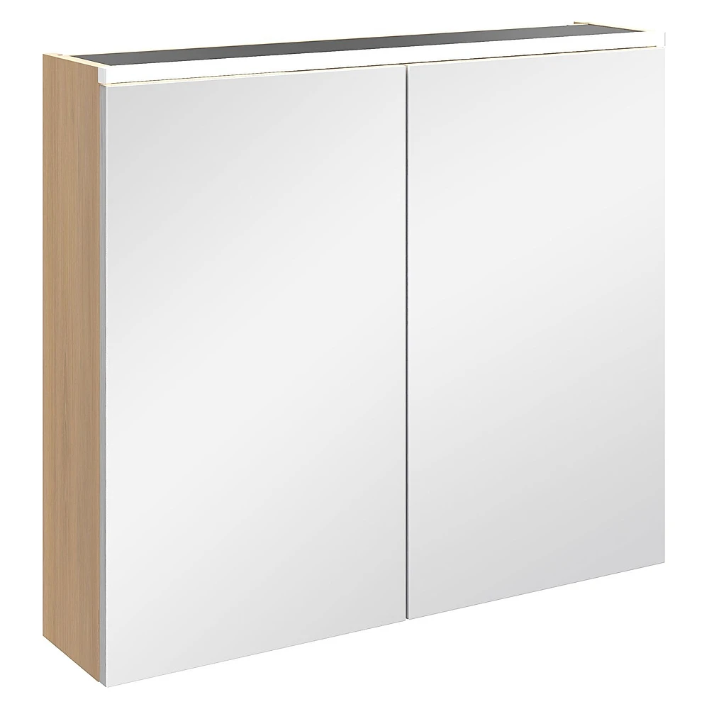 Vitra Core 80 Cm Altın Meşe Aydınlatmalı Dolaplı Ayna