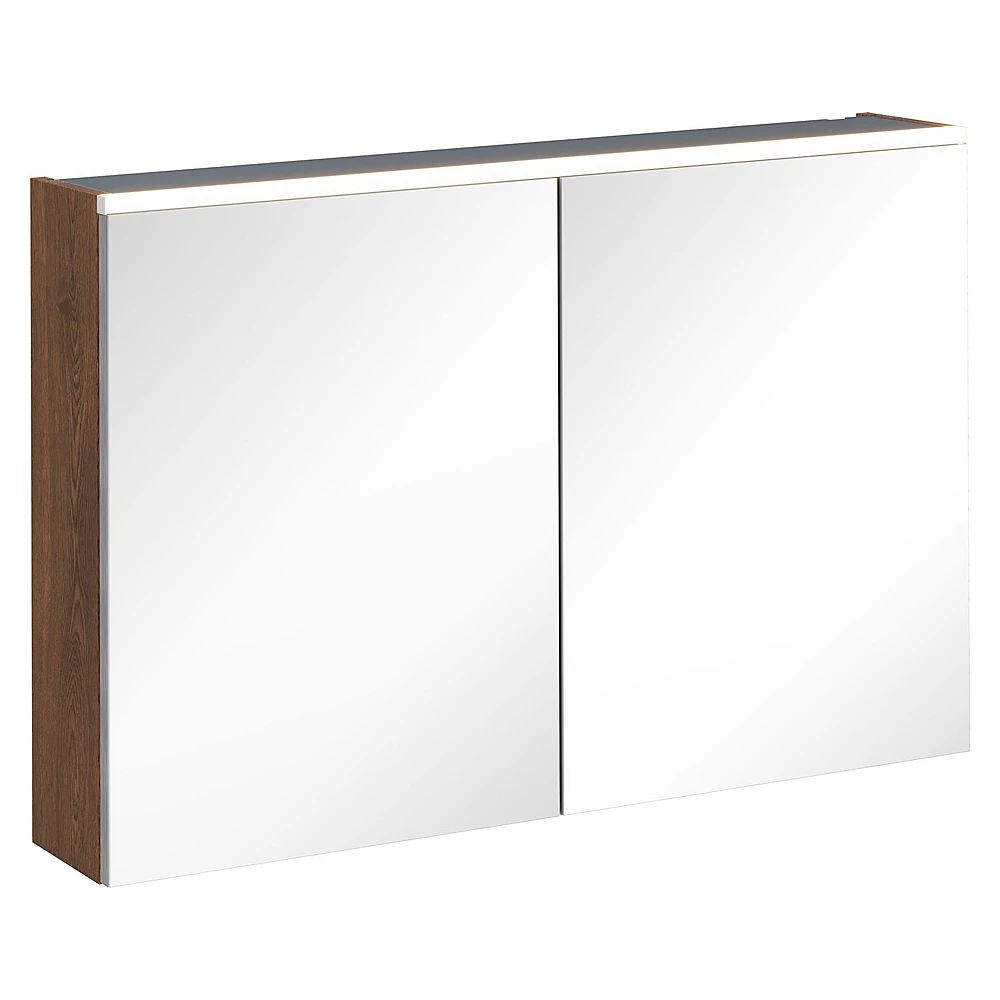 Vitra Core 100 Cm Ceviz Aydınlatmalı Dolaplı Ayna