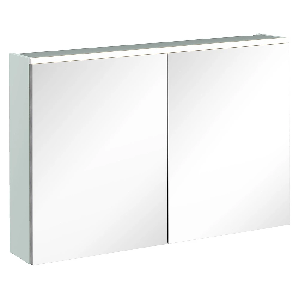 Vitra Core 100 Cm Mat Retro Yeşil Aydınlatmalı Dolaplı Ayna