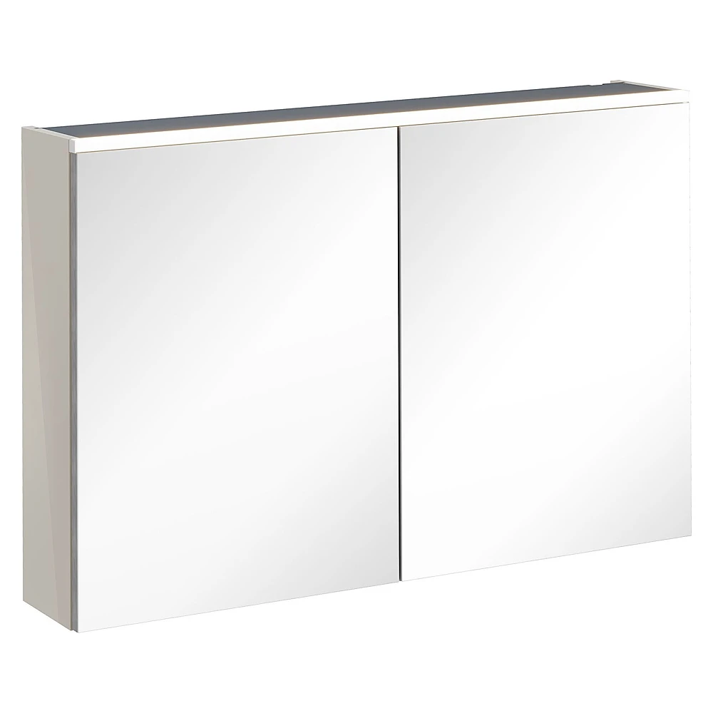 Vitra Core 100 Cm Parlak Sahra Beji Aydınlatmalı Dolaplı Ayna
