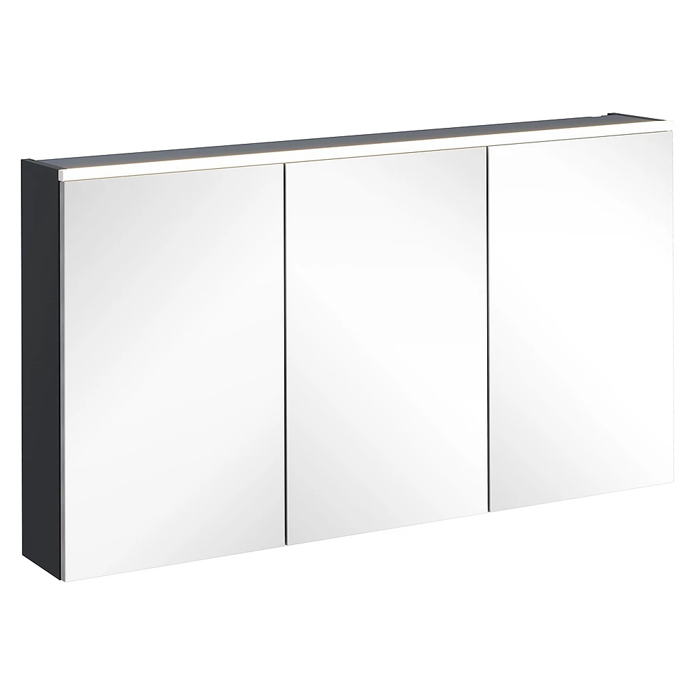Vitra Core 120 Cm Mat Grafit Aydınlatmalı Dolaplı Ayna