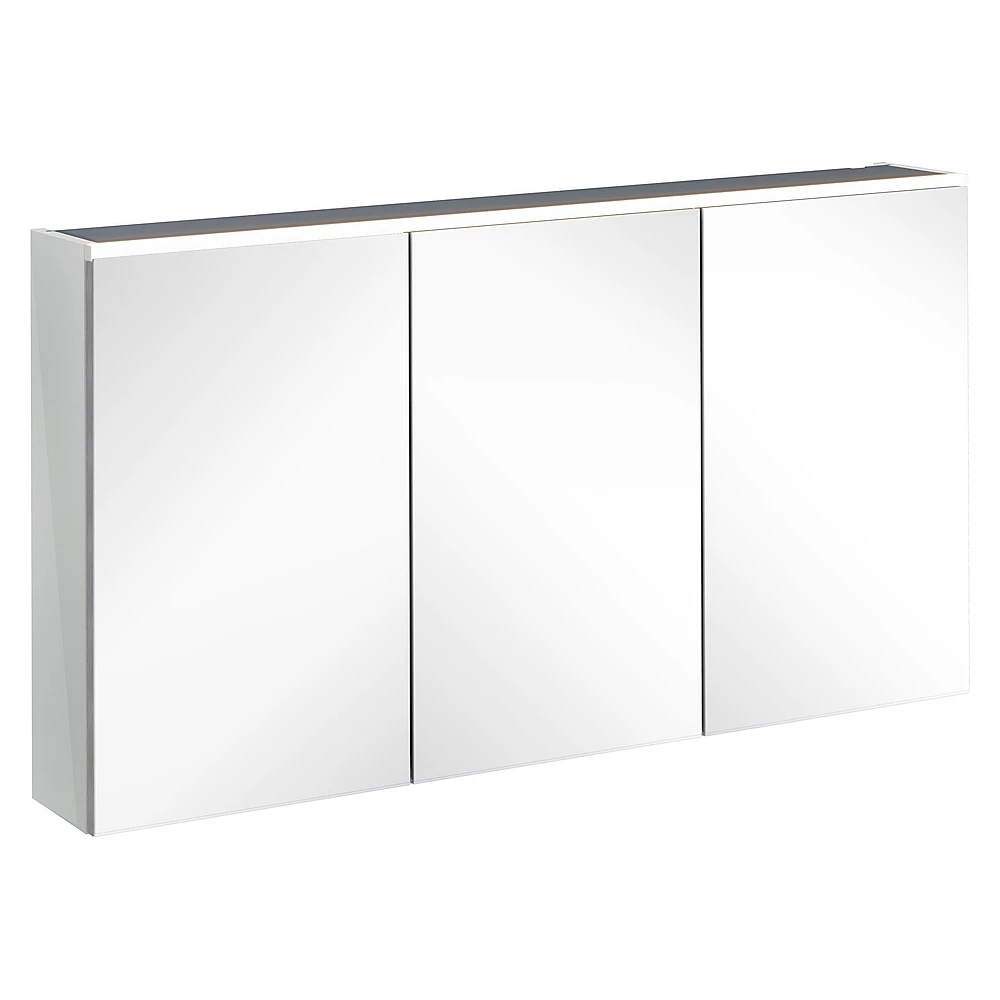 Vitra Core 120 Cm Parlak İnci Grisi Aydınlatmalı Dolaplı Ayna