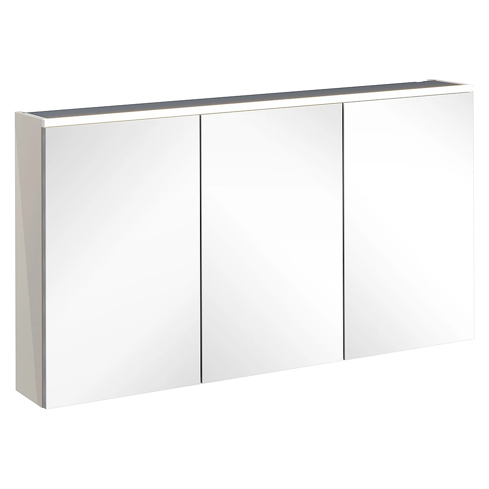 Vitra Core 120 Cm Parlak Sahra Beji Aydınlatmalı Dolaplı Ayna