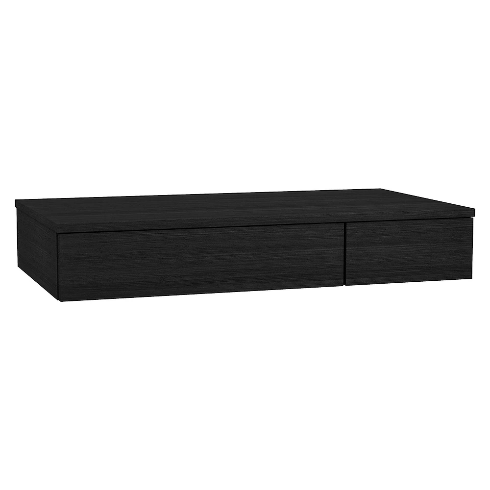 Vitra Origin 90 Cm Hareli Siyah Meşe İki Çekmeceli Sol Alt Ünite