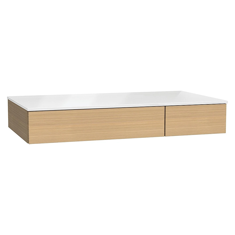 Vitra Origin 90 Cm Yatay Meşe İki Çekmeceli Sol Alt Ünite