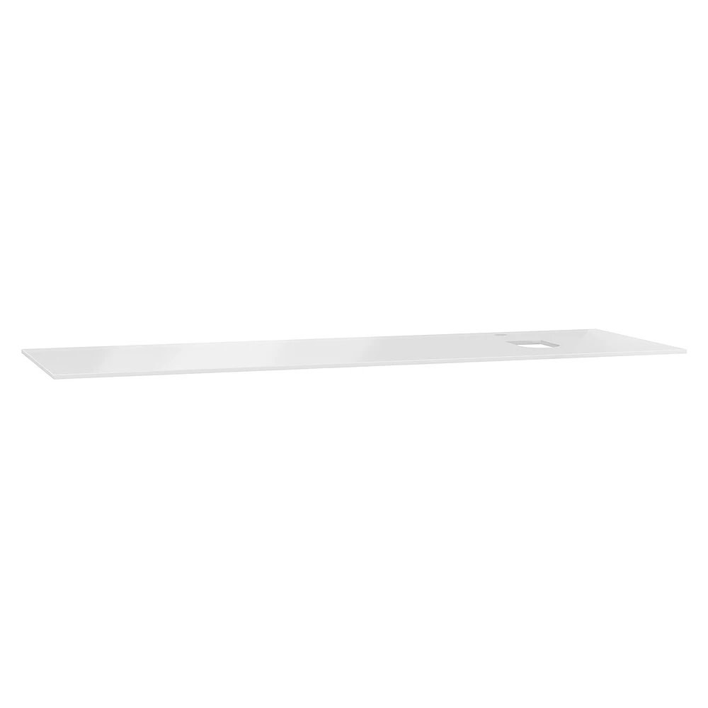 Vitra Origin 150 Cm Beyaz Cam Armatür Delikli Sağ Sifonlu Üst Tezgah