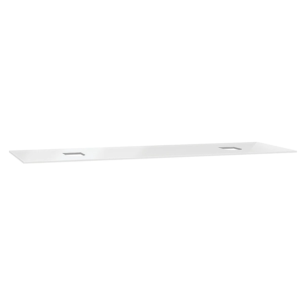 Vitra Origin 150 Cm Beyaz Cam Armatür Deliksiz Çift Sifonlu Üst Tezgah