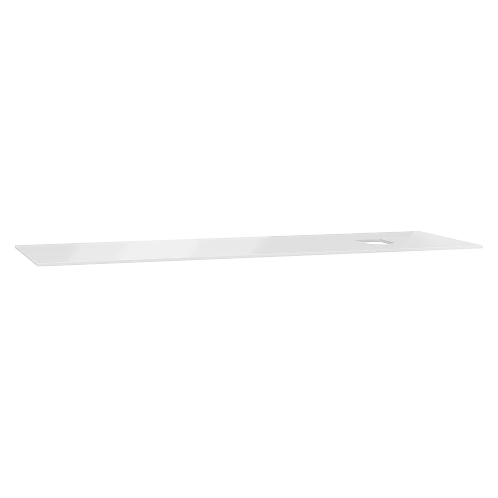 Vitra Origin 150 Cm Beyaz Cam Armatür Deliksiz Sağ Sifonlu Üst Tezgah