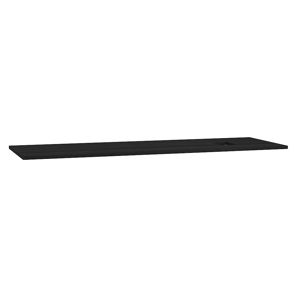 Vitra Origin 150 Cm Hareli Siyah Meşe Ahşap Armatür Deliksiz Sağ Sifonlu Üst Tezgah
