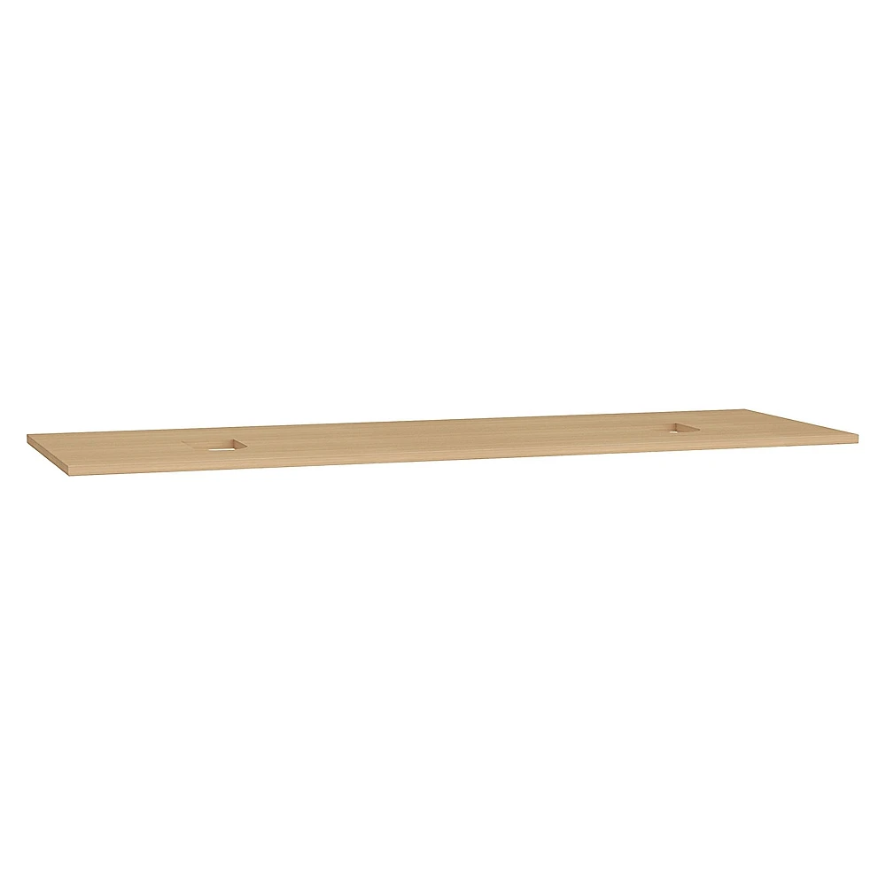 Vitra Origin 150 Cm Yatay Meşe Ahşap Armatür Deliksiz Çift Sifonlu Üst Tezgah
