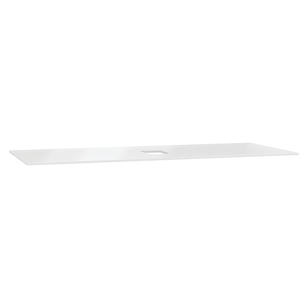 Vitra Origin 120 Cm Beyaz Cam Armatür Deliksiz Orta Sifonlu Üst Tezgah