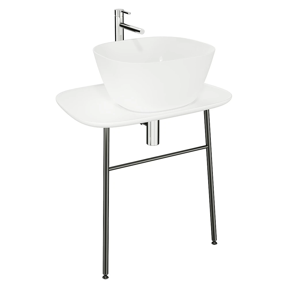 Vitra Plural 70 Cm Parlak Beyaz Tezgahlı Asma Tezgah Ünitesi