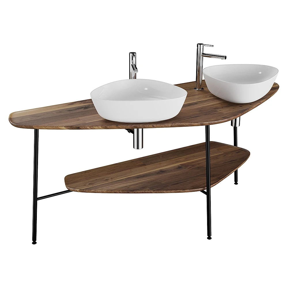 Vitra Plural 160 Cm Koyu Meşe Tezgahlı Tezgah Ünitesi