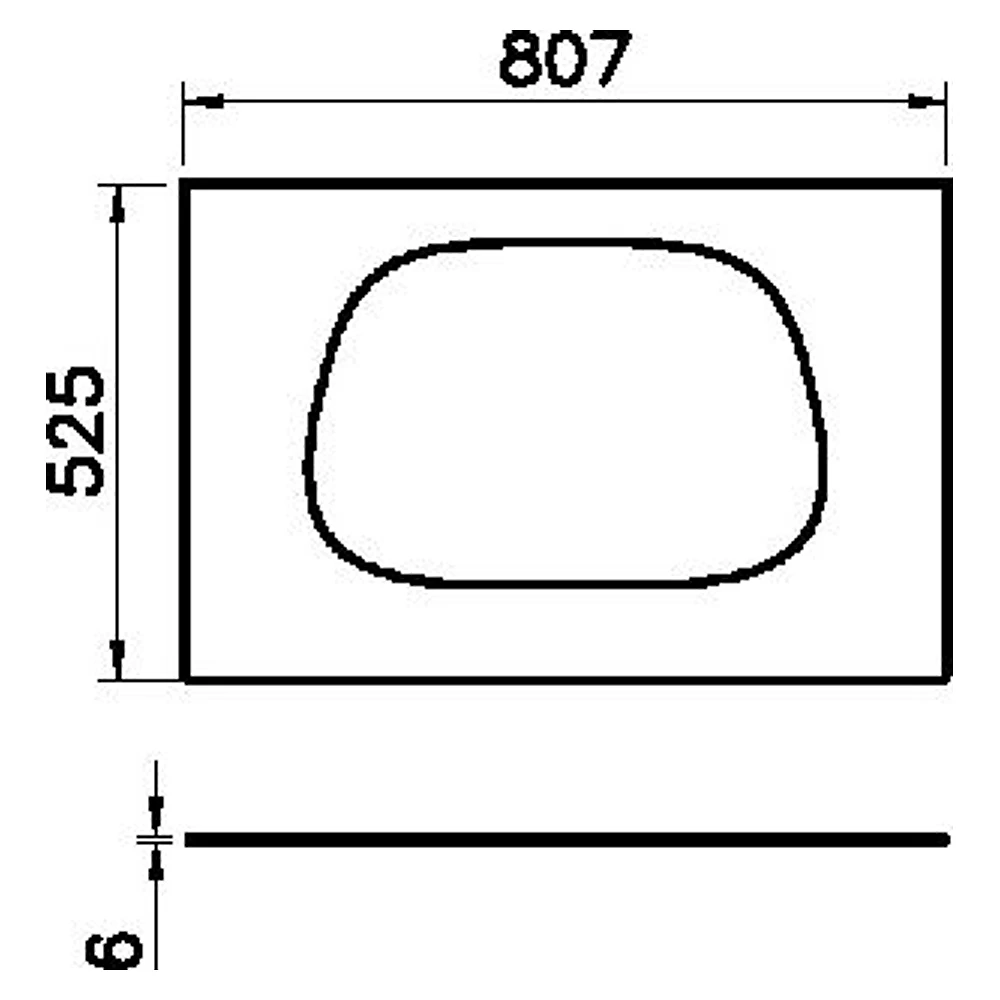 Vitra Frame 80 Cm Siyah Armatür Deliksiz Cam Tezgah 2
