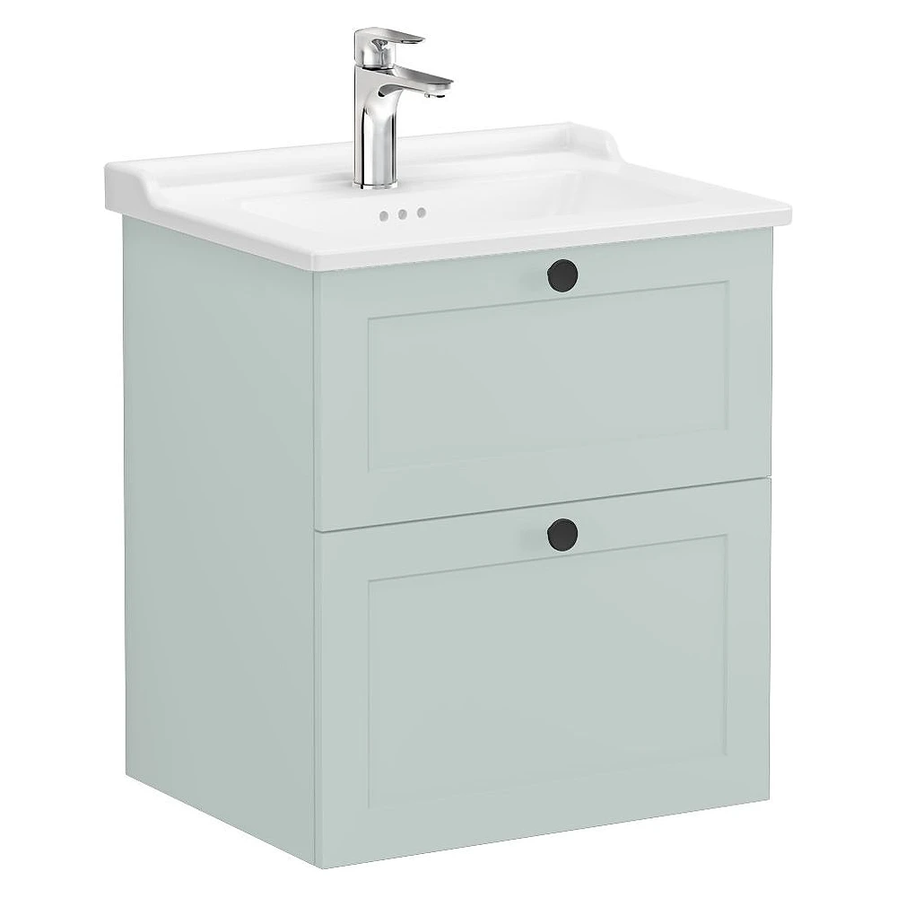 Vitra Root Classic 60 Cm Mat Retro Yeşil İki Çekmeceli Lavabo Dolabı