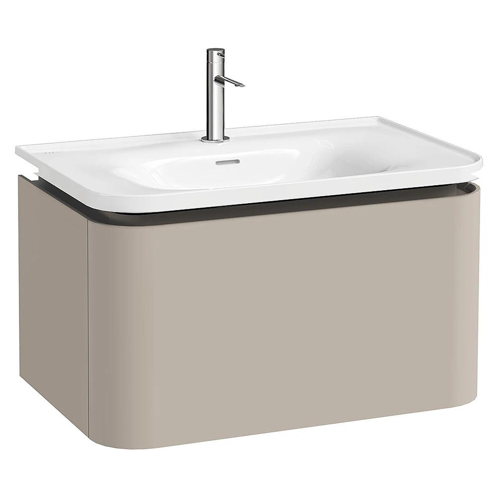 Vitra Glora 80 Cm Mat Soft Bej Tek Çekmeceli Lavabo Dolabı