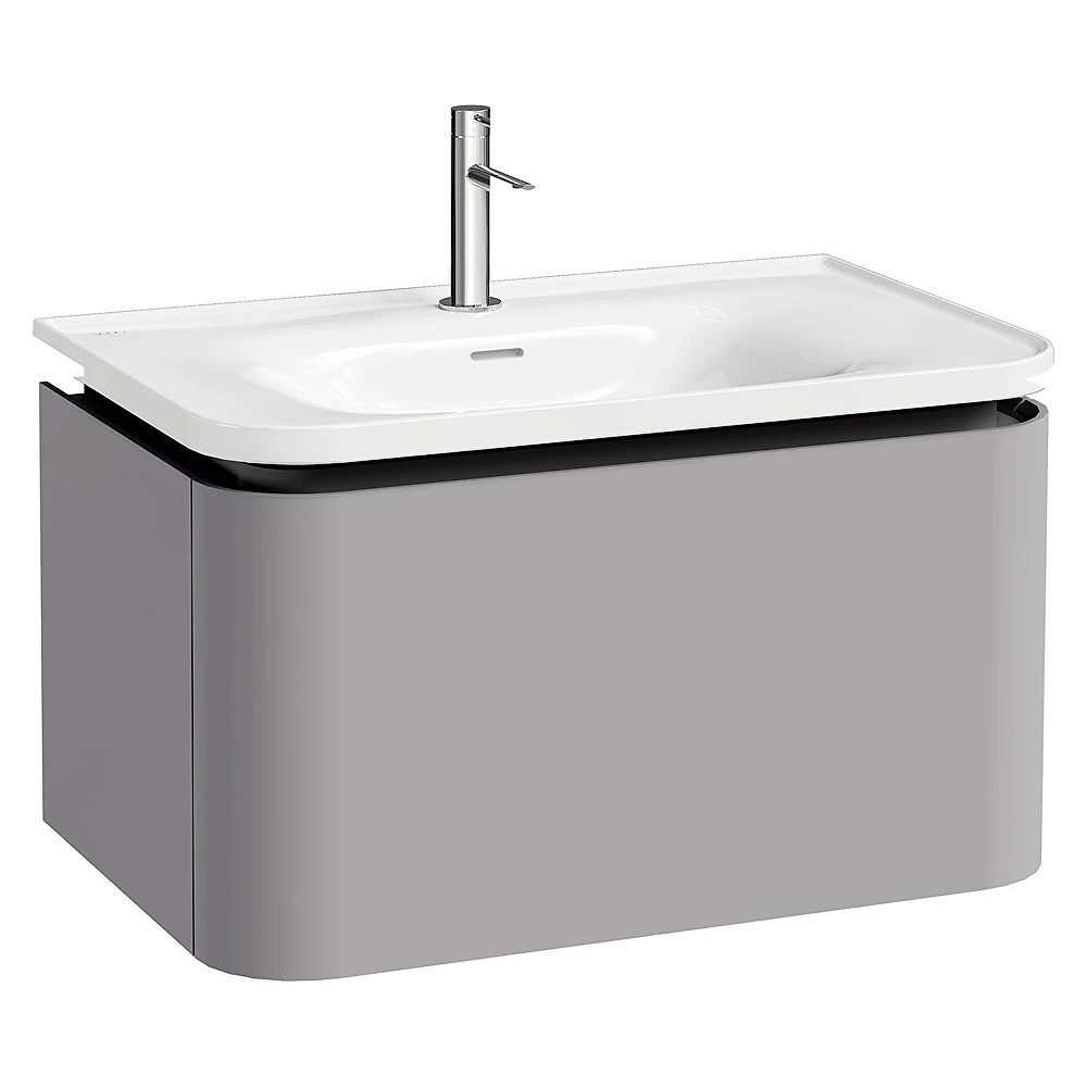 Vitra Glora 80 Cm Mat Taş Gri Tek Çekmeceli Lavabo Dolabı