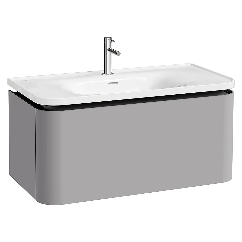 Vitra Glora 100 Cm Mat Taş Gri Tek Çekmeceli Lavabo Dolabı