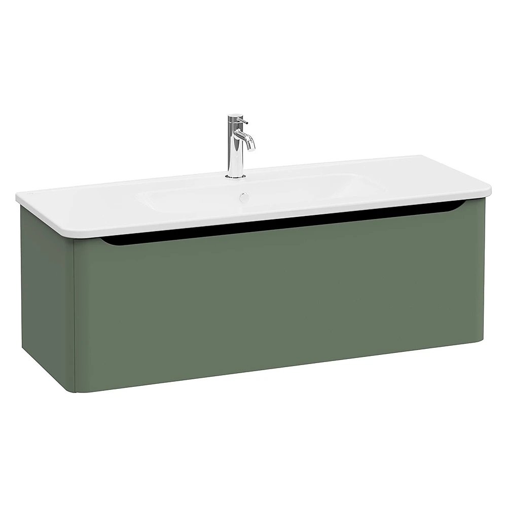 Vitra Integra Round 120 Cm Mat Yeşil Tek Çekmeceli Lavabo Dolabı