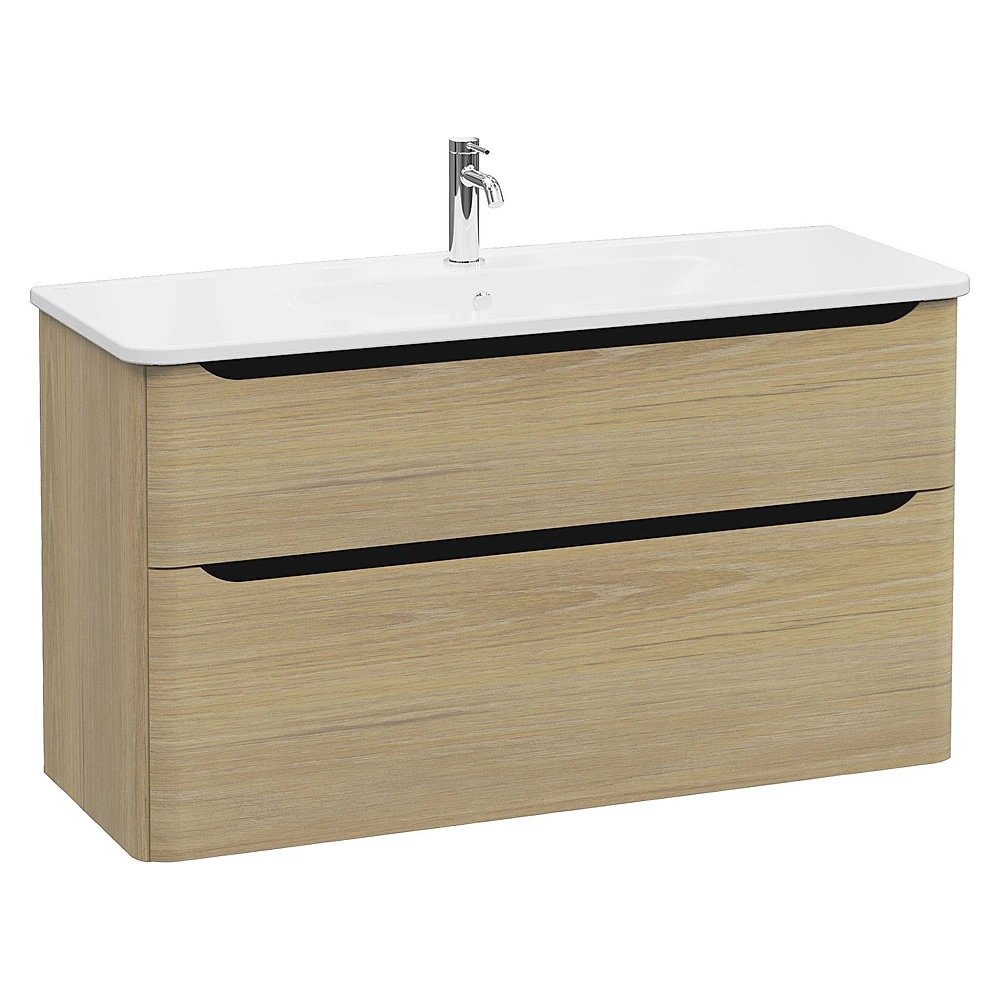 Vitra Integra Round 120 Cm Altın Meşe İki Çekmeceli Lavabo Dolabı
