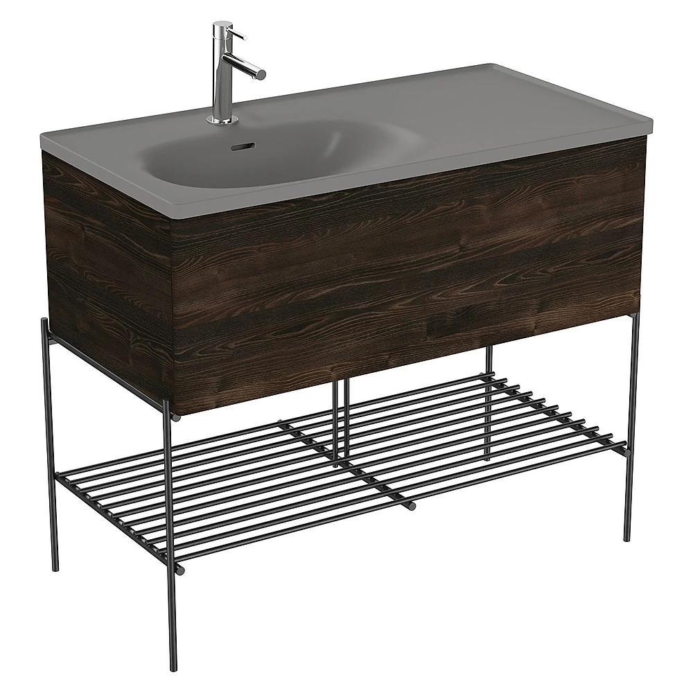 Vitra Equal 100 Cm Karaağaç Tek Çekmeceli Lavabo Dolabı - 81128