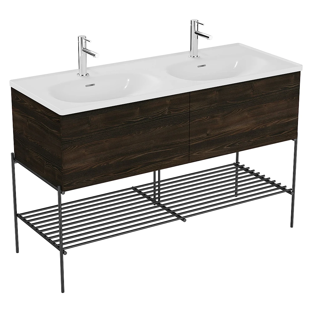 Vitra Equal 130 Cm Karaağaç İki Çekmeceli Lavabo Dolabı