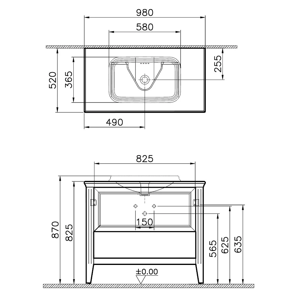 Vitra Valarte 100 Cm Mat Gri Tek Çekmeceli Tezgahüstü Lavabolu Armatür Deliksiz Lavabo Dolabı 2