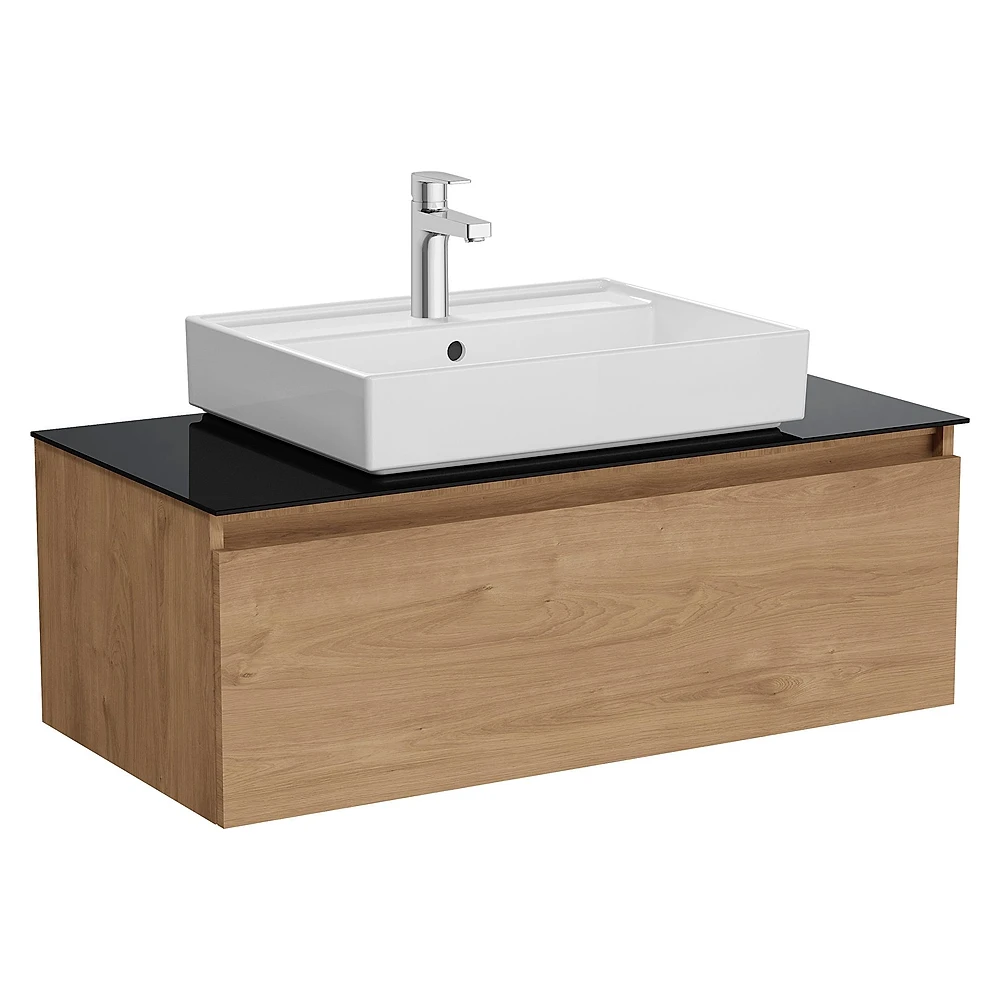 Vitra Nuo 100 Cm Altın Meşe Tek Çekmeceli Lavabo Dolabı