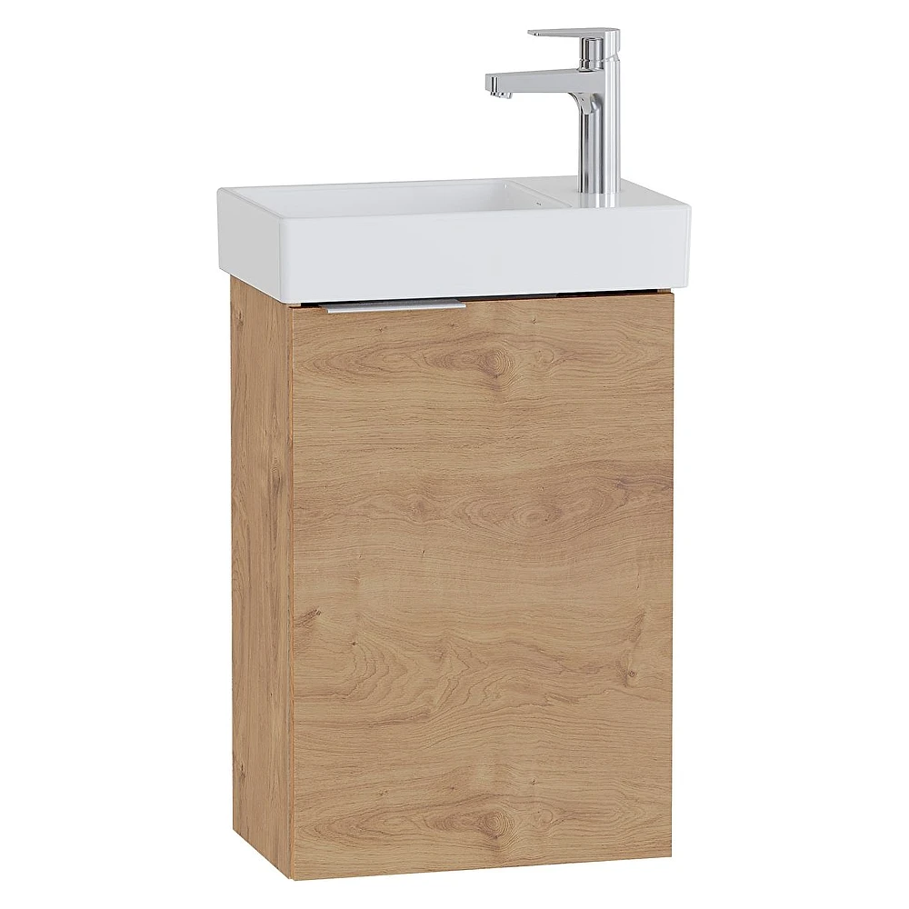 Vitra Mia Plus Square 45 Cm Altın Meşe Tek Kapaklı Sağ Lavabo Dolabı