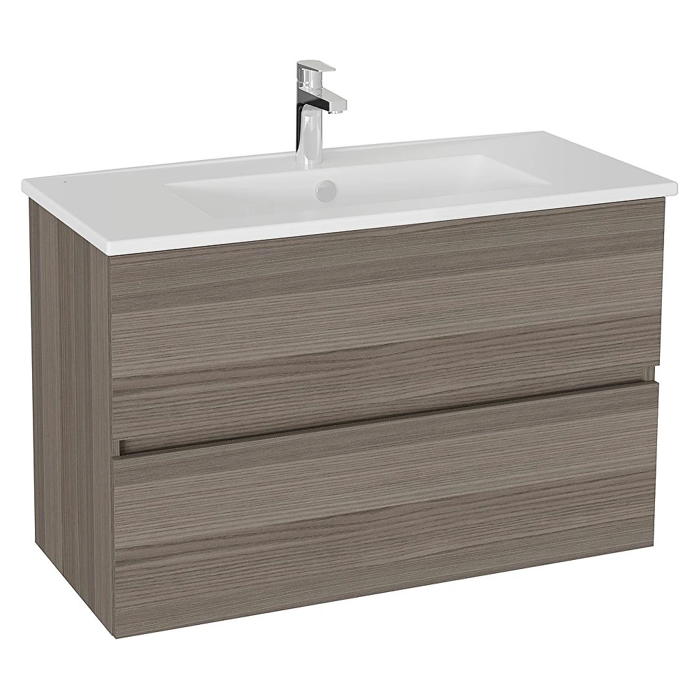 Vitra Mia Plus Square 100 Cm Cordoba İki Çekmeceli Lavabo Dolabı