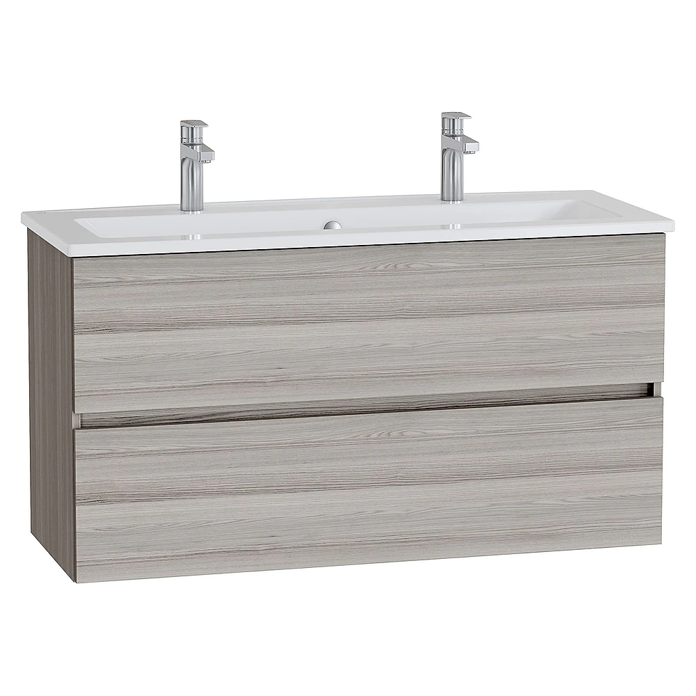 Vitra Mia Plus Square 120 Cm Cordoba İki Çekmeceli Lavabo Dolabı