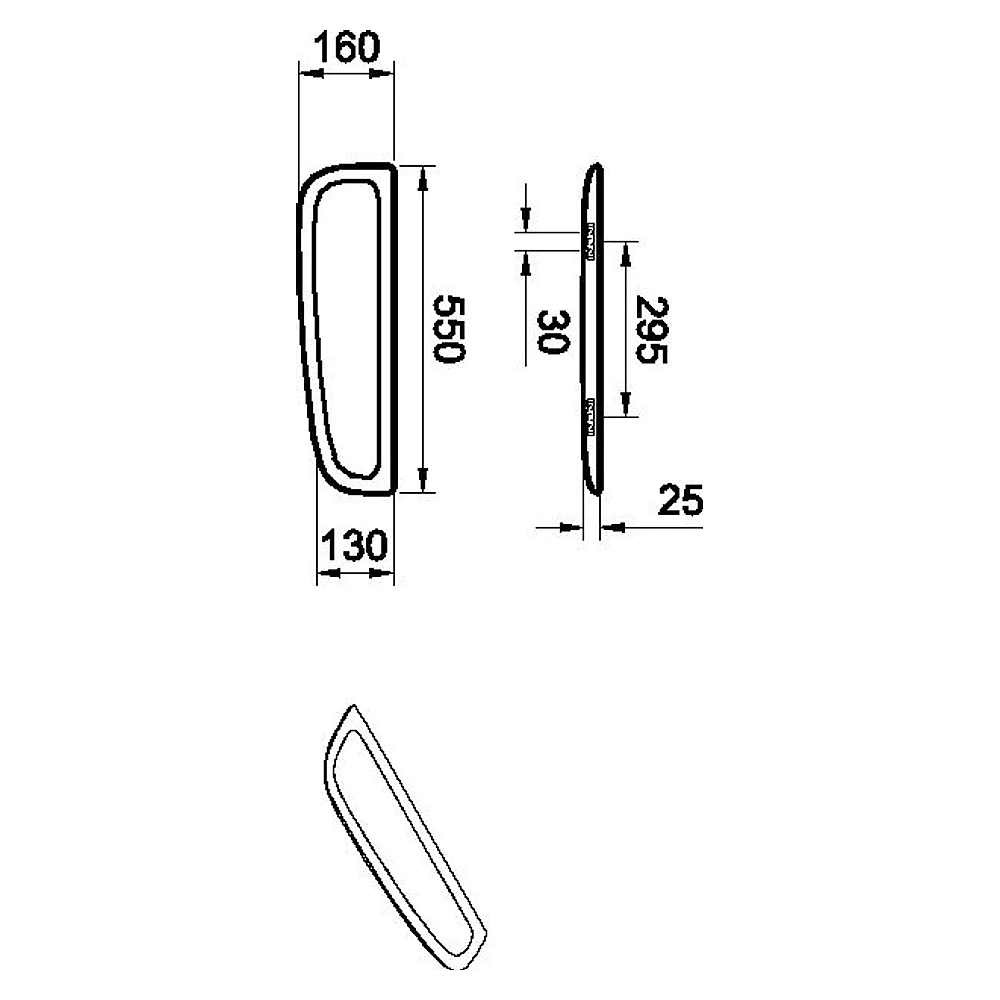 Vitra Plural 55 Cm Koyu Meşe Sağ Raf 2