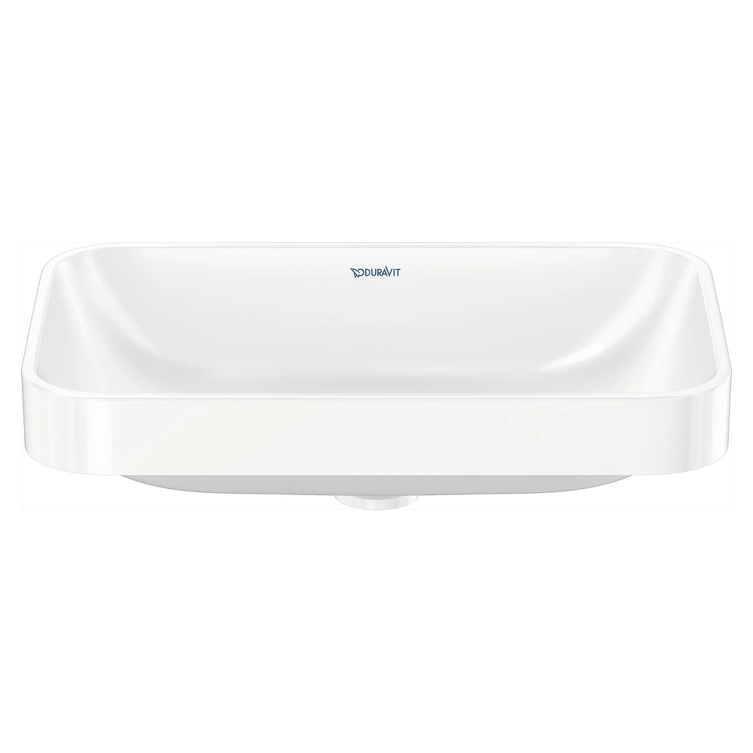 Duravit Happy D.2 60 Cm Beyaz Parlak Armatür Deliksiz Çanak Lavabo