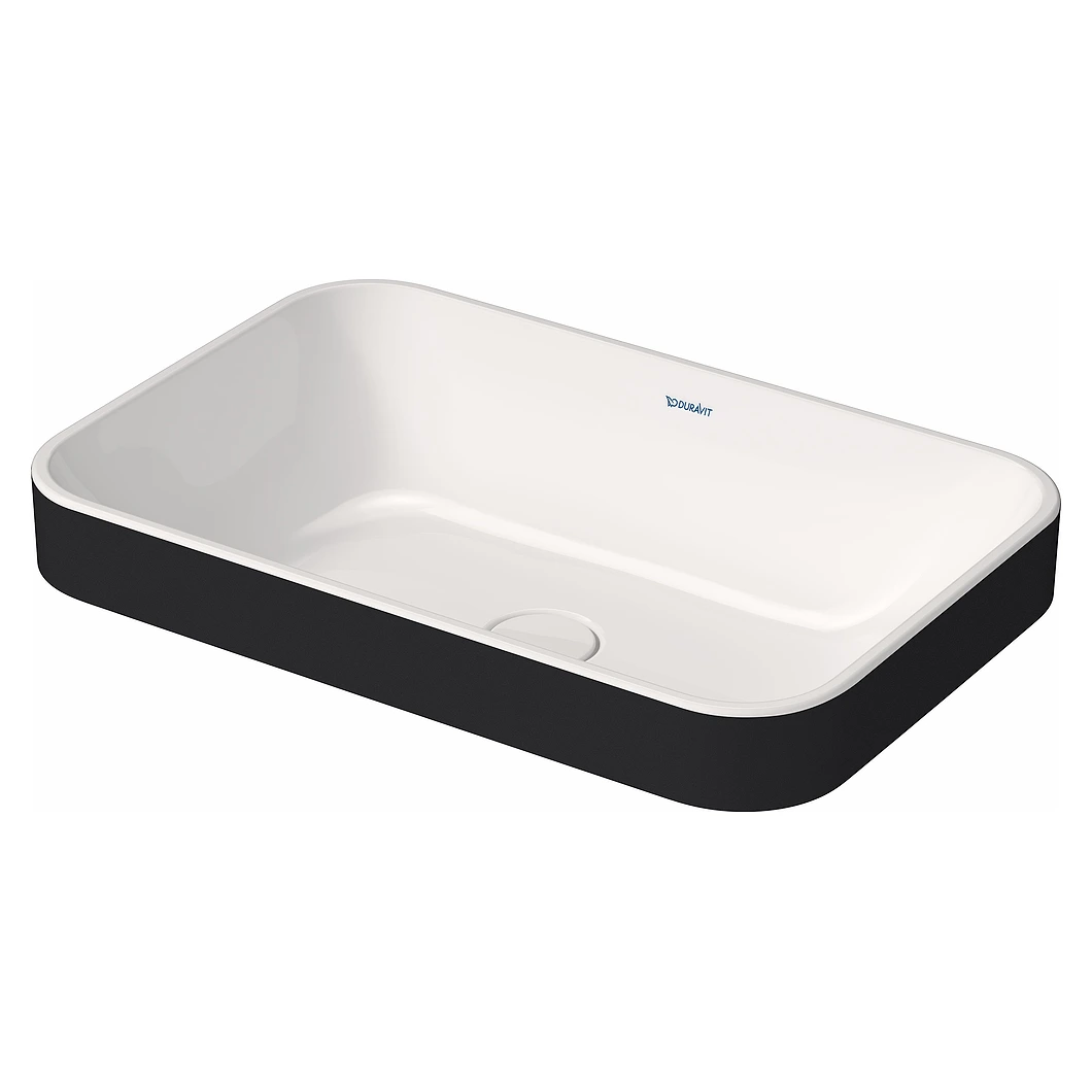 Duravit Happy D.2 60 Cm İç Beyaz Dış Antrasit Armatür Deliksiz Çanak Lavabo