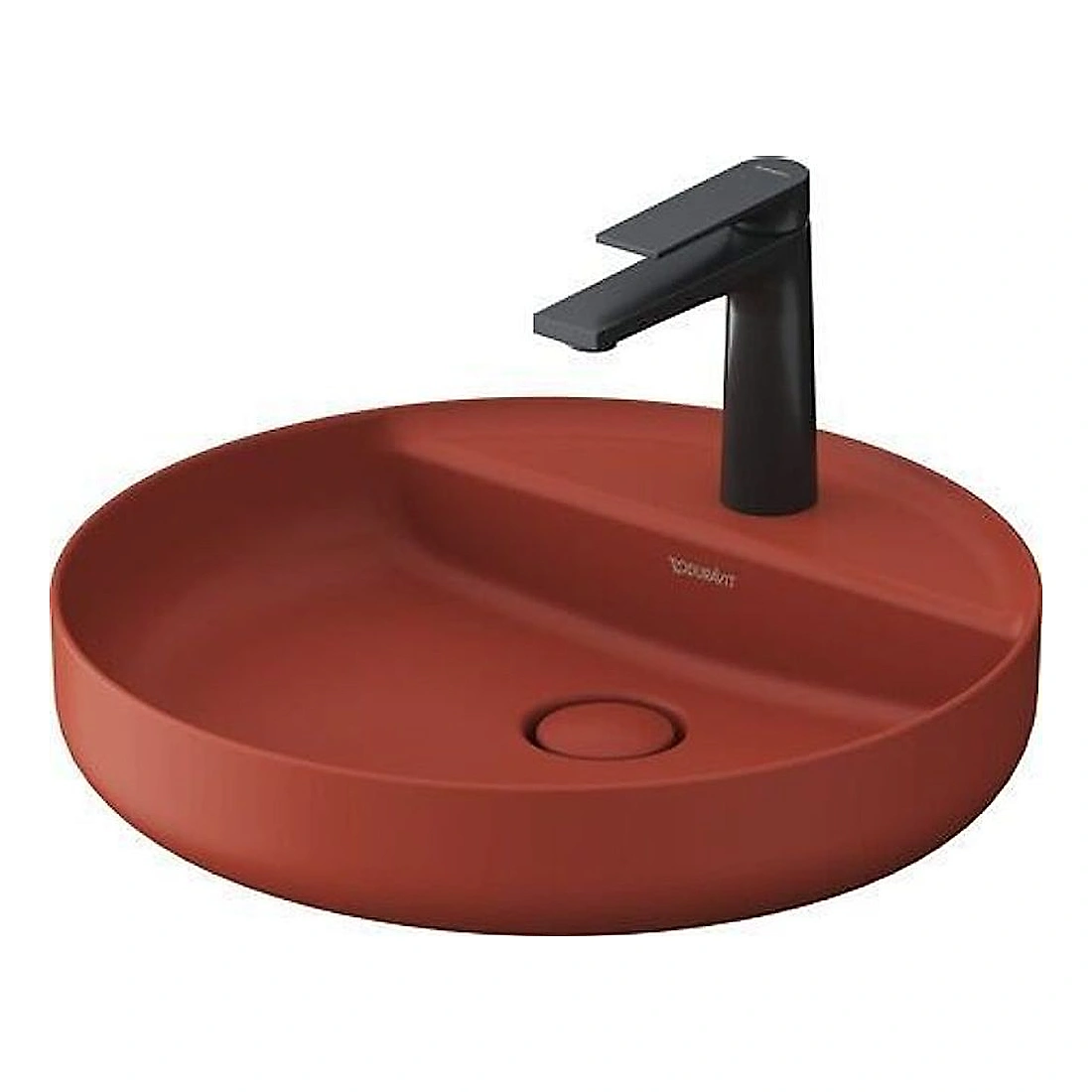 Duravit Vitrium 46 Cm Tarçın Mat Tek Armatür Delikli Çanak Lavabo