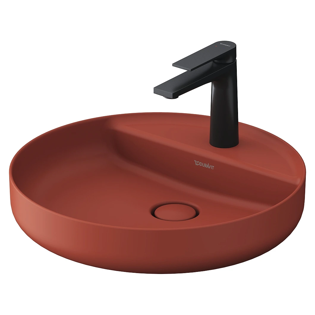 Duravit Vitrium 46 Cm Tarçın Mat Tek Armatür Delikli Çanak Lavabo