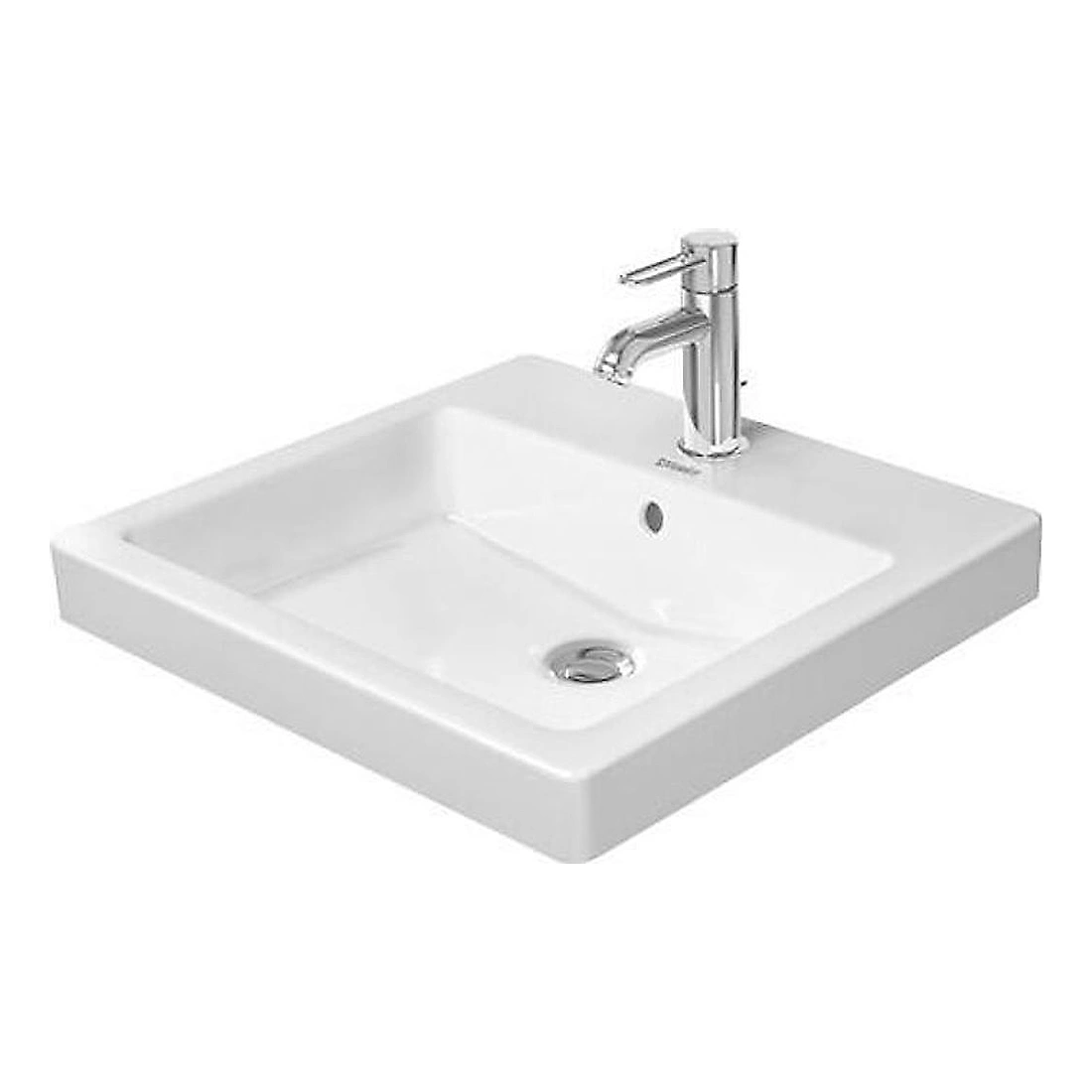 Duravit Vero 50 Cm Beyaz Parlak Tek Armatür Delikli Tezgah Altı Lavabo