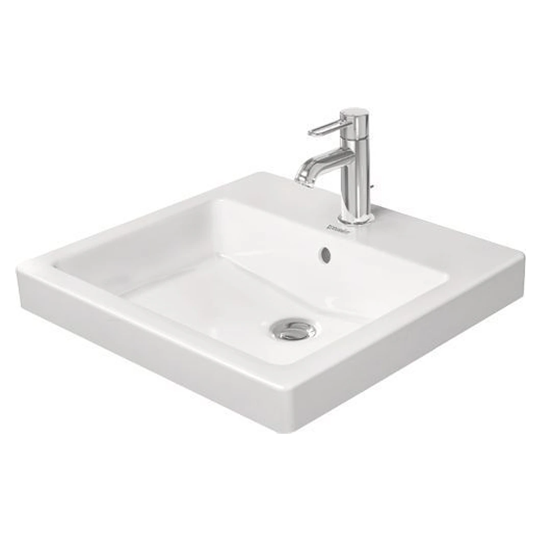 Duravit Vero 50 Cm Beyaz Parlak Tek Armatür Delikli Tezgah Altı Lavabo