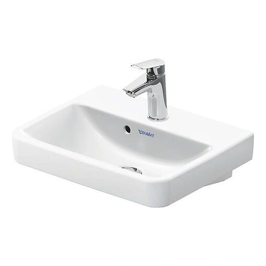 Duravit No.1 45 Cm Beyaz Parlak Tek Armatür Delikli Lavabo