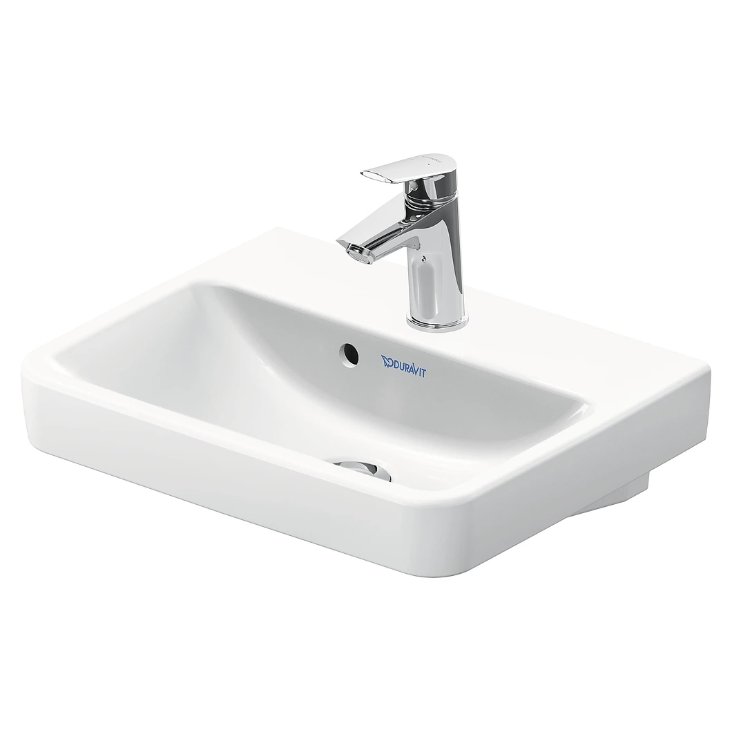Duravit No.1 45 Cm Beyaz Parlak Tek Armatür Delikli Lavabo