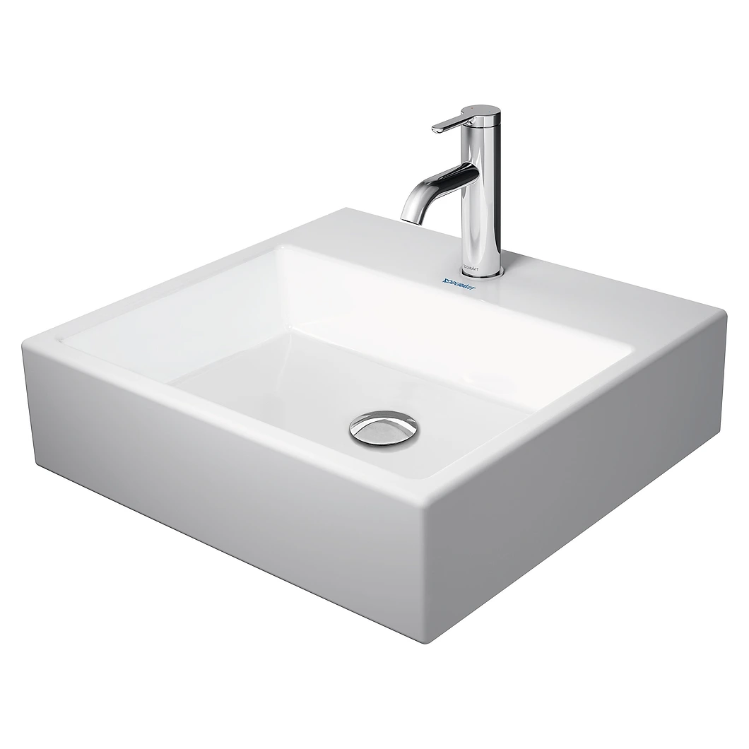 Duravit Vero Air 50 Cm Beyaz Parlak Tek Armatür Delikli Lavabo