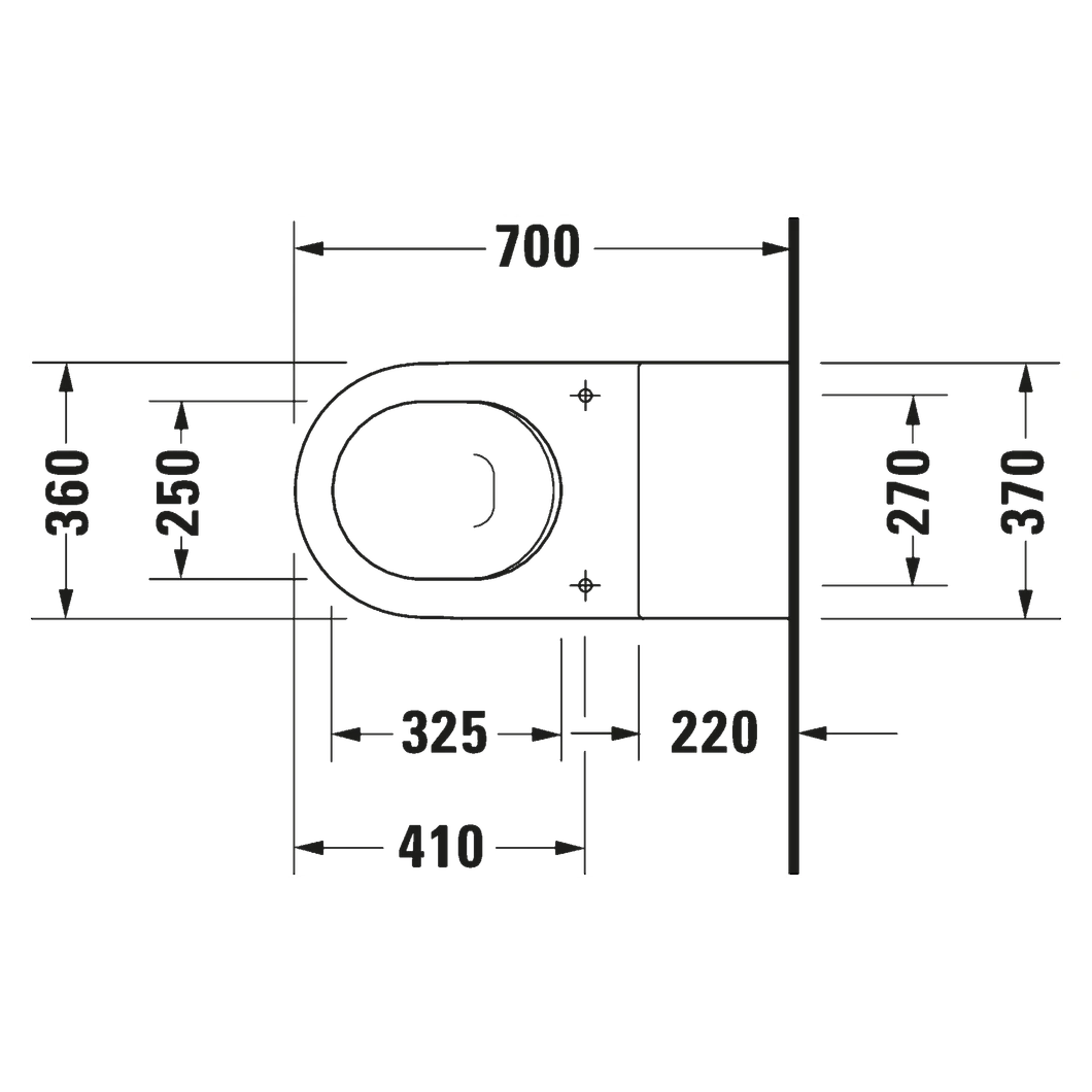 Duravit Starck 3 70 Cm Beyaz Parlak Engelli Taharet Duşlu Asma Klozet 2