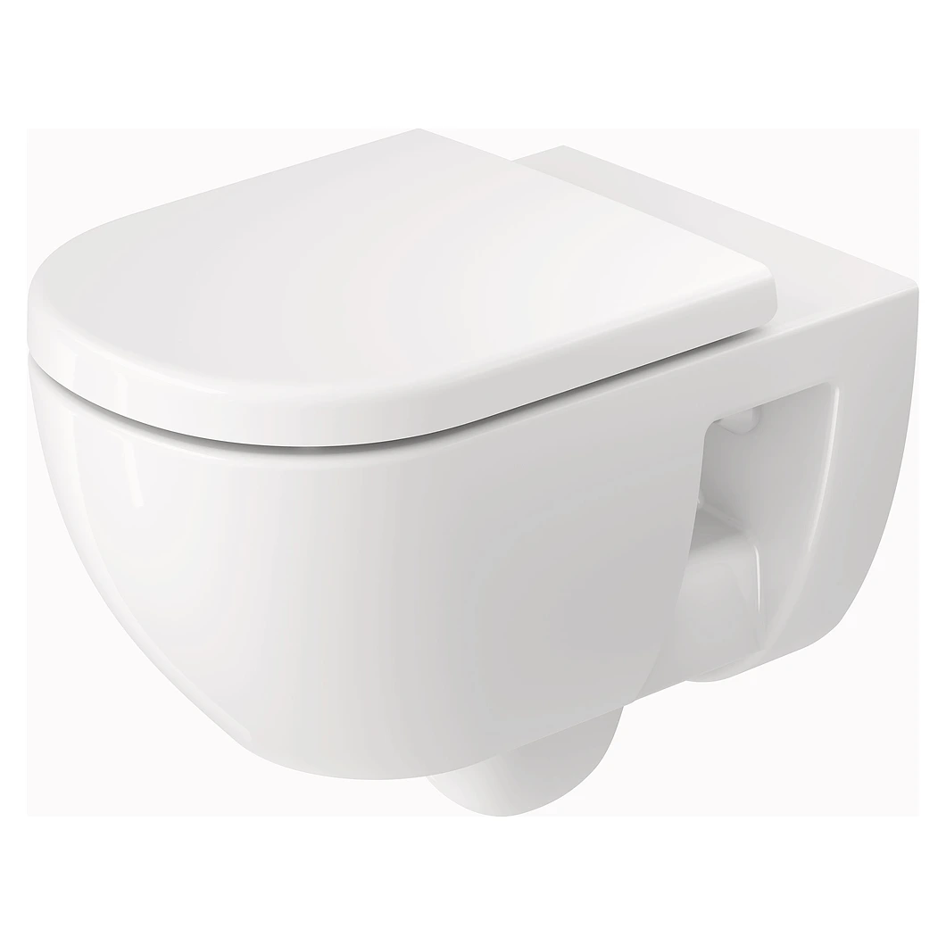 Duravit D-Code 57 Cm Beyaz Parlak Kanalsız Asma Klozet