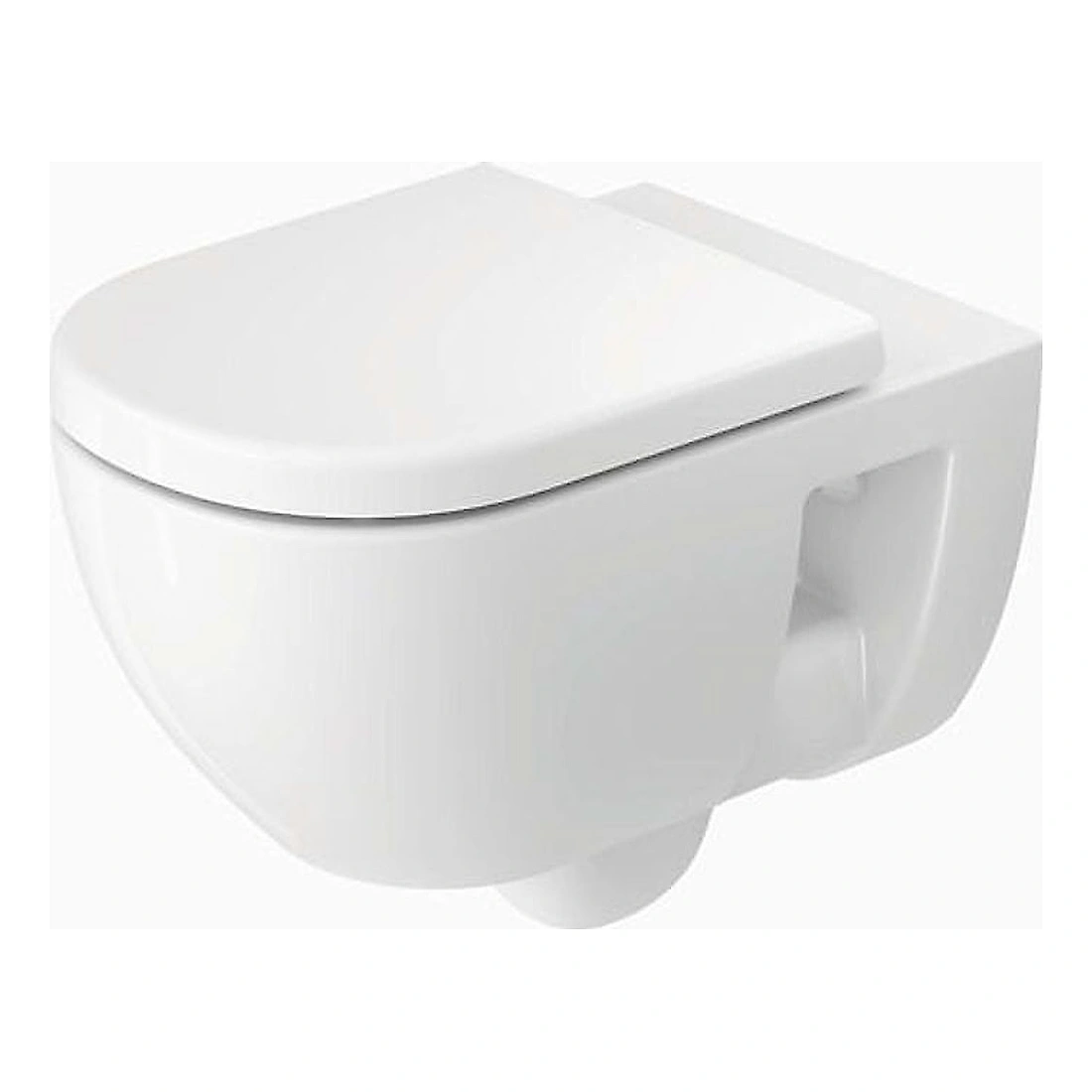 Duravit D-Code 57 Cm Beyaz Parlak Kanalsız Asma Klozet