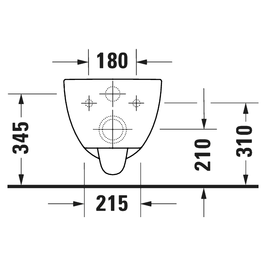 Duravit D-Code 57 Cm Beyaz Parlak Kanalsız Asma Klozet 2
